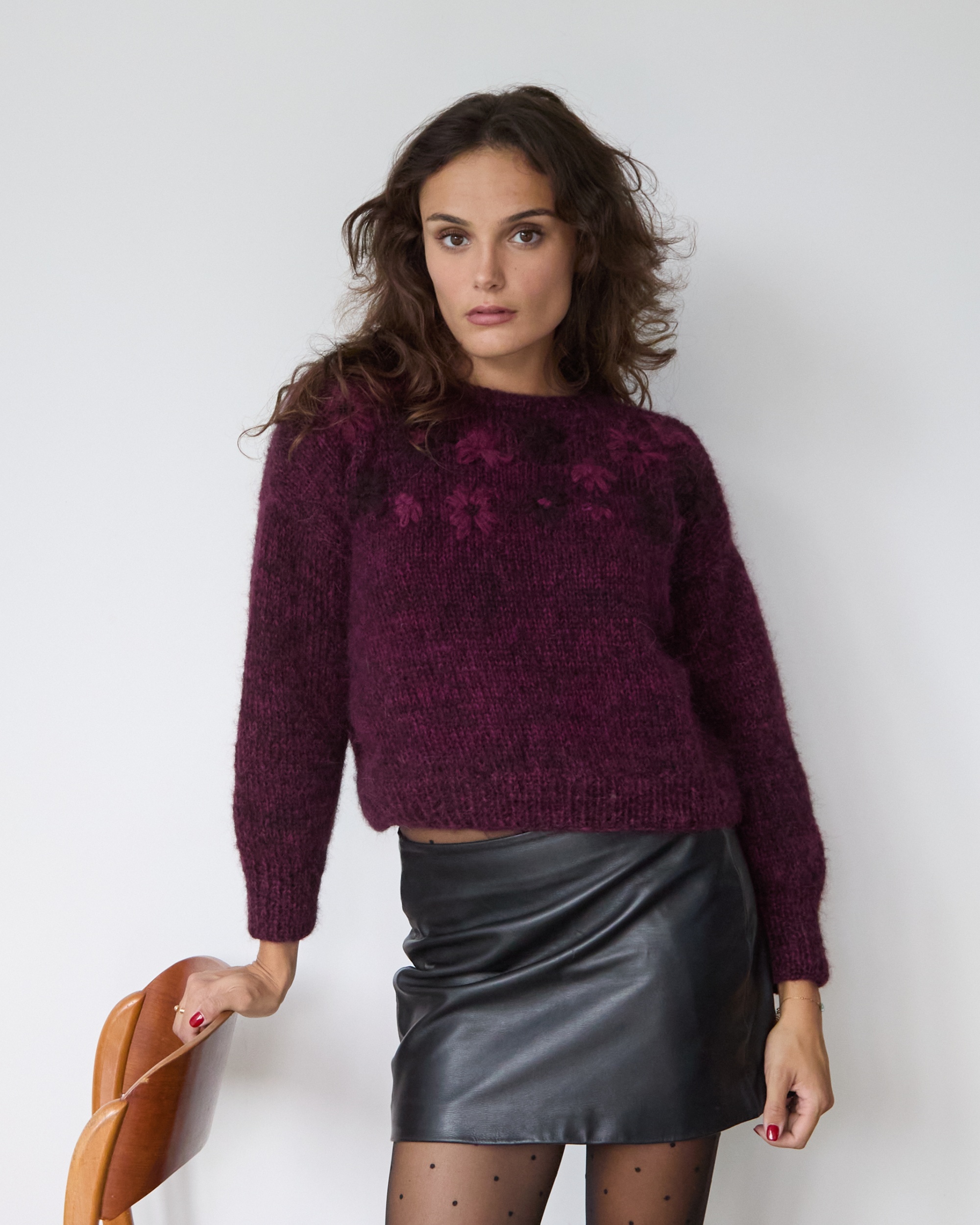 Pull AUDREY - Maddie, mailles de qualité fabriquées à la main en France<