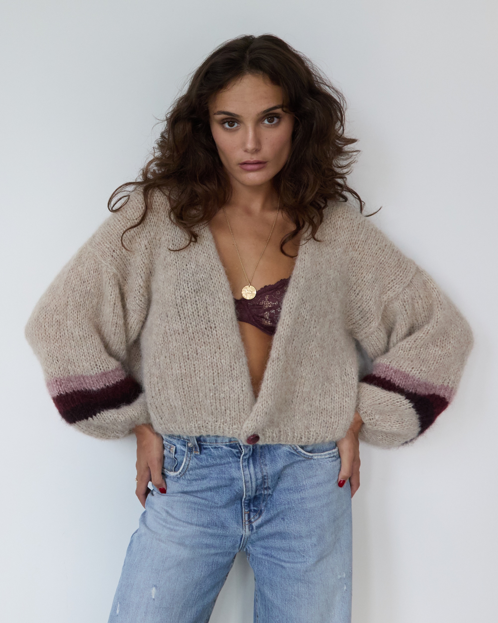 Gilet JOSIE - Maddie, mailles de qualité fabriquées à la main en France<